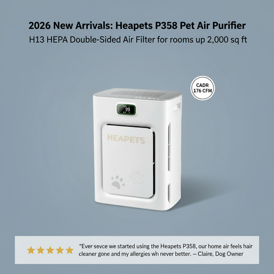 Heapets P358 Air Purifier for Pet Hair & Odors